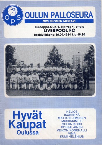 Match programme